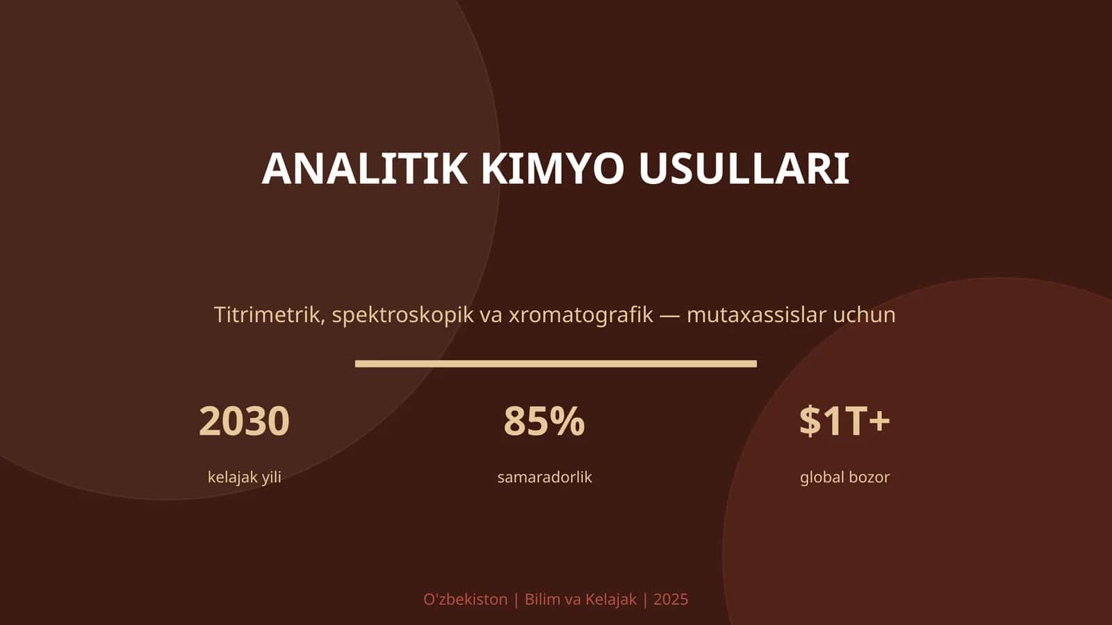 ANALITIK KIMYO USULLARI