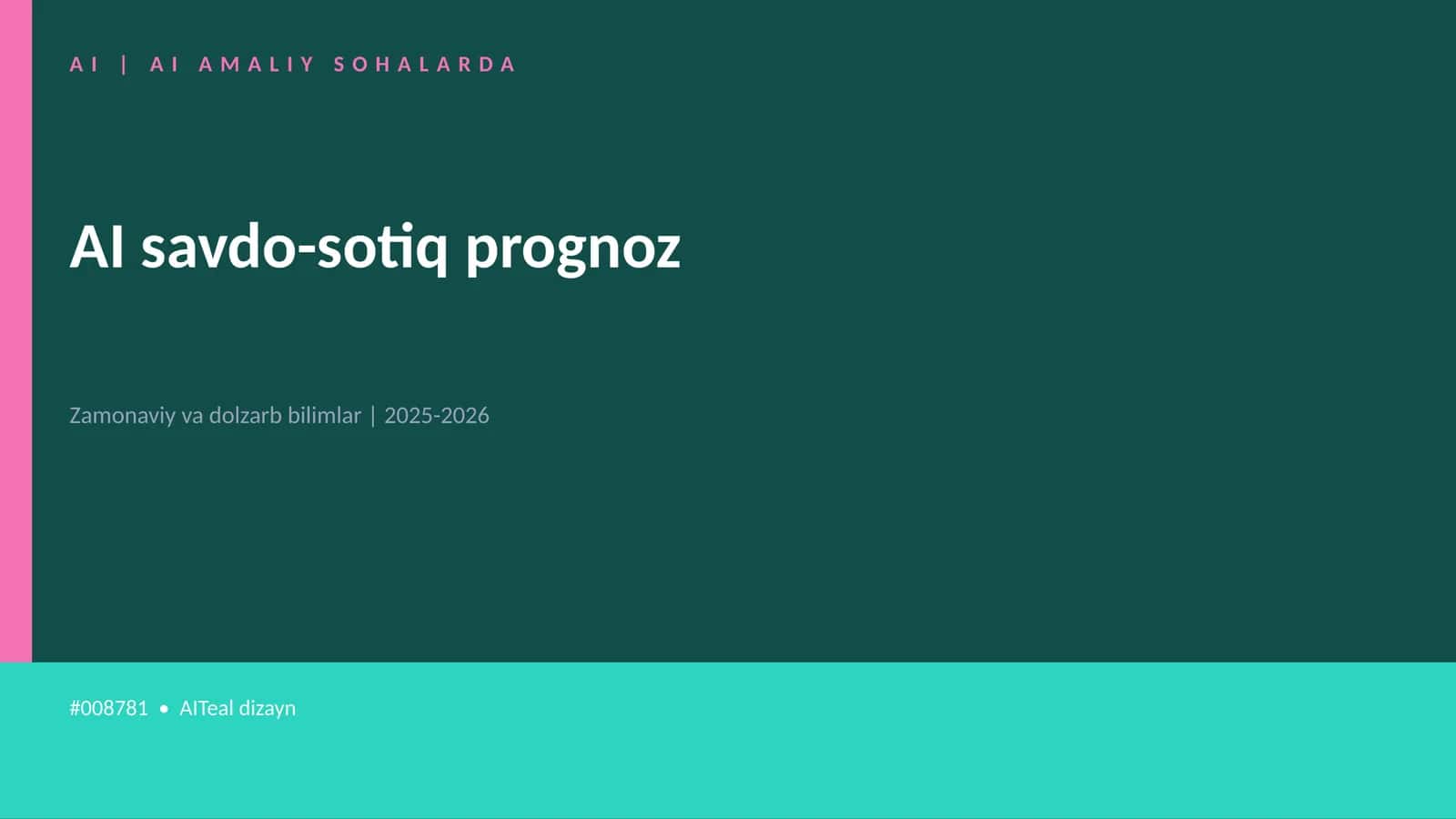 AI savdo-sotiq prognoz