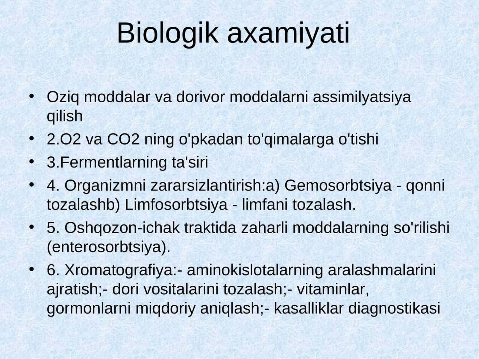 Biologik axamiyati
