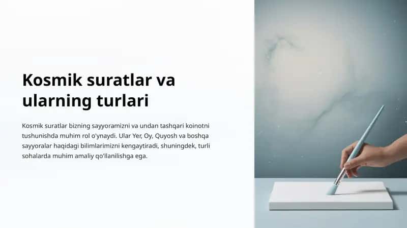 Kosmik suratlar va ularning turlari