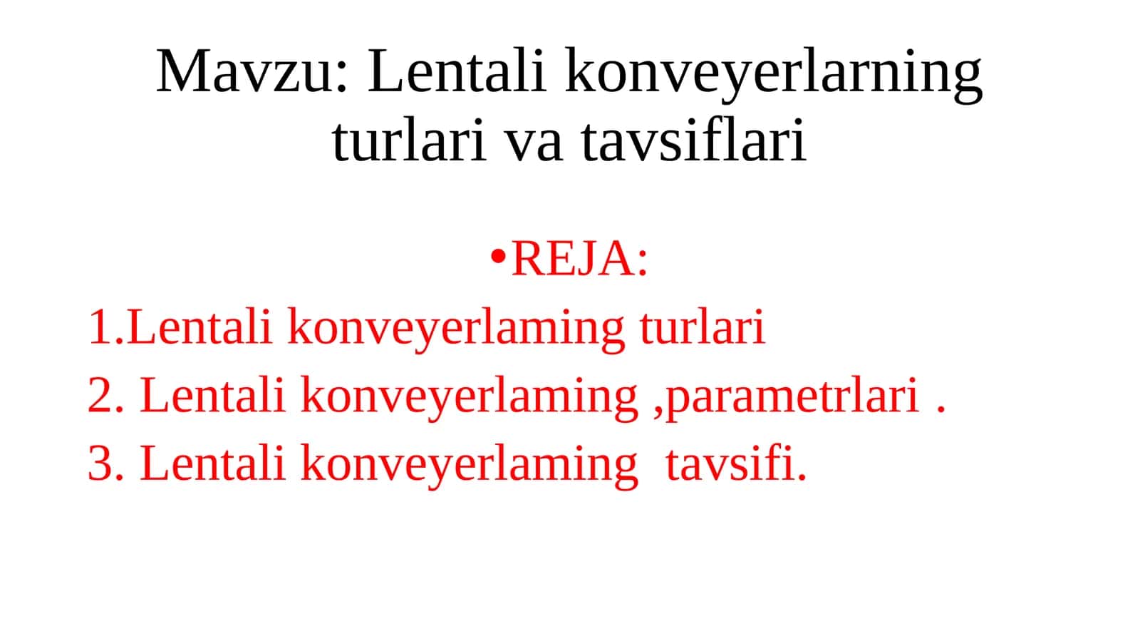 Shaxta lentalar konveyeri