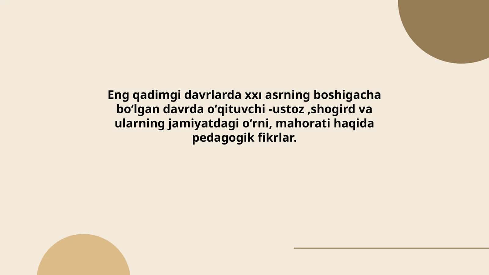Pedagogik fikrlar