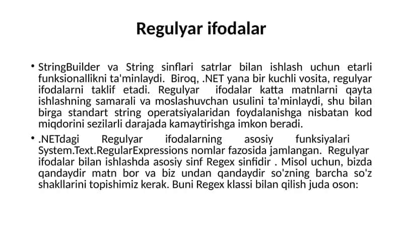 Regulyar ifodalar