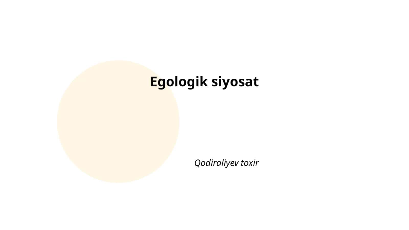Ekologik siyosat