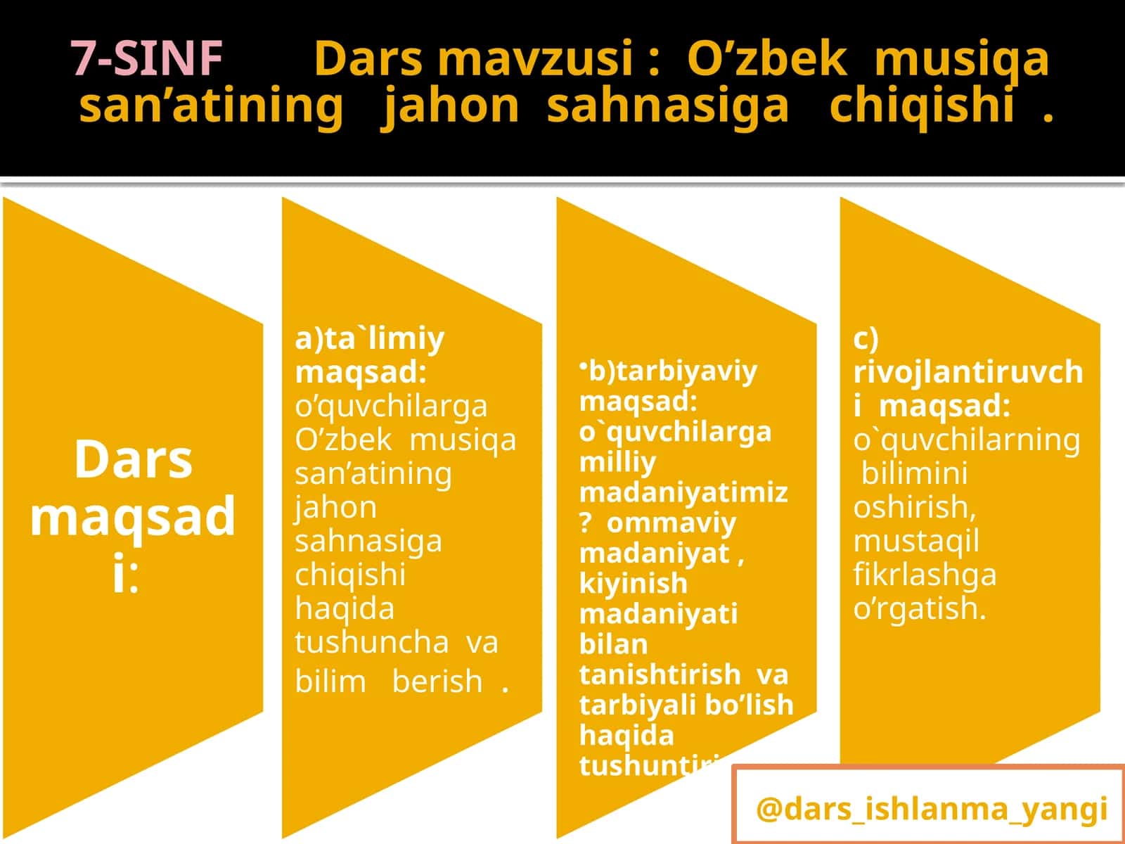 O’zbek musiqa san’atining jahon sahnasiga chiqishi