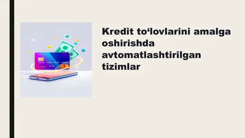 Avtomatlashtirilgan tizimlar