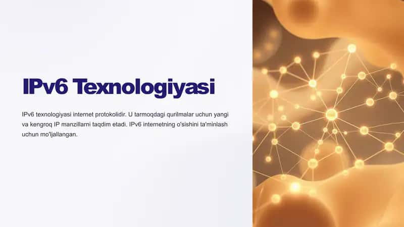 IPv6 Texnologiyasi
