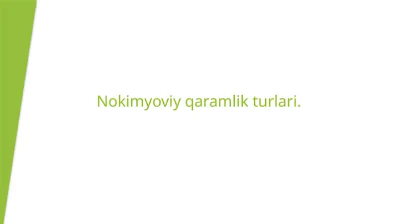 Nokimyoviy qaramlik turlari
