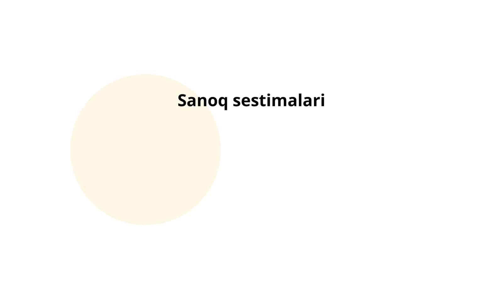 Sanoq sestimalari