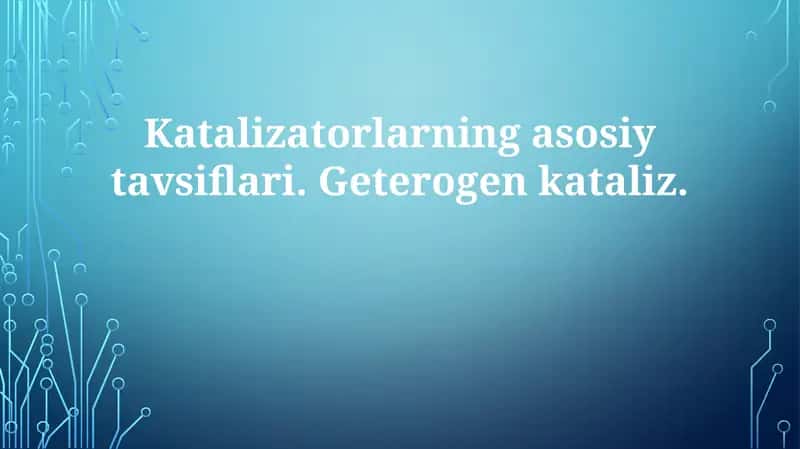 Katalizatorlar