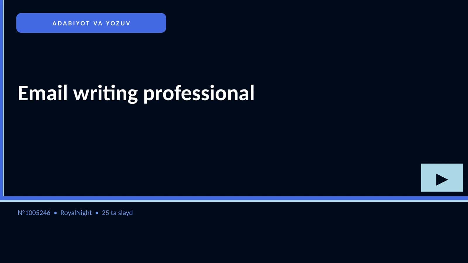 Email writing professional