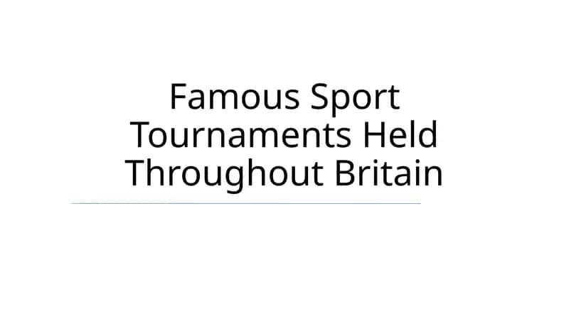 The Wimbledon Championships