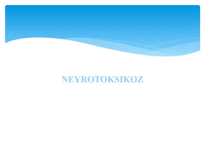 Neyrotoksikoz