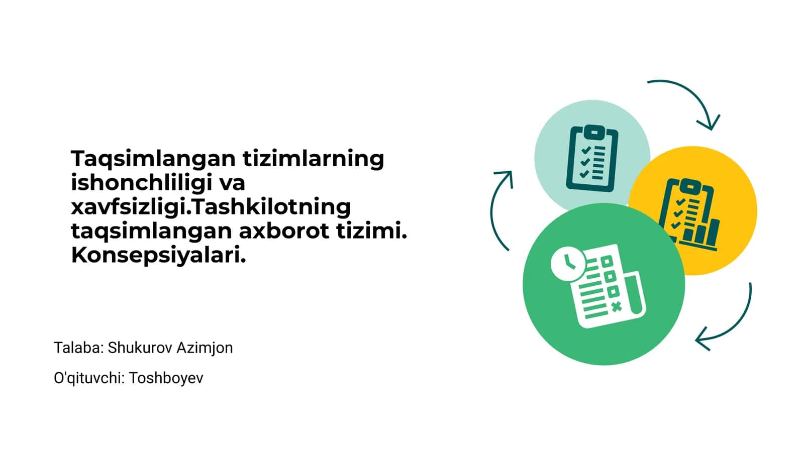 Taqsimlangan Tizimlar Nima?