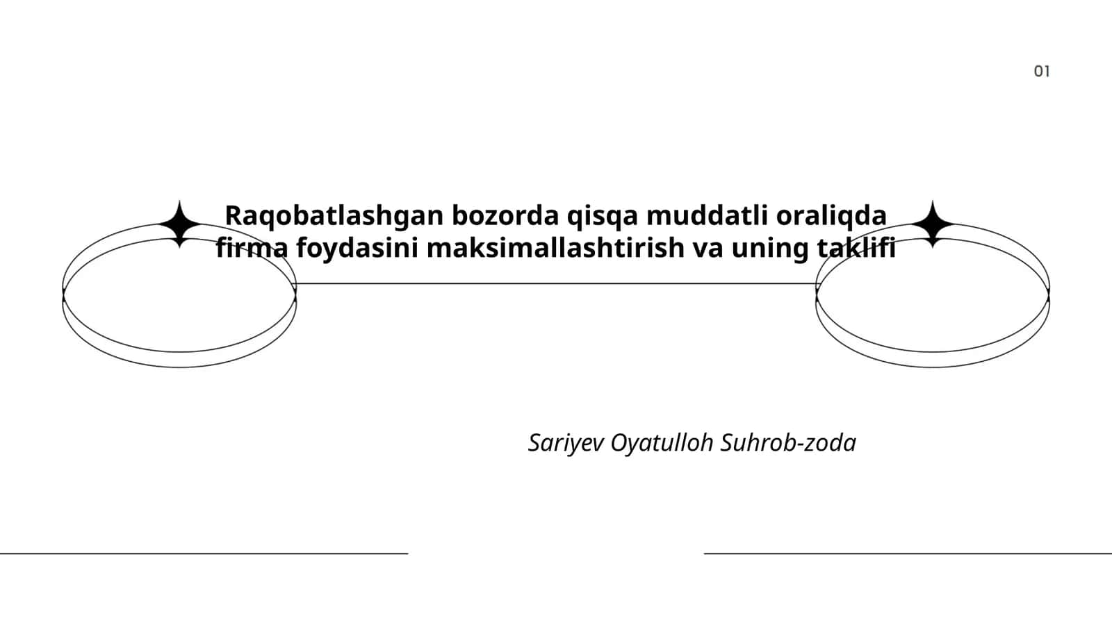 Raqobatlashgan bozorda qisqa muddatda firma foydasini maksimallashtirish prinsipi