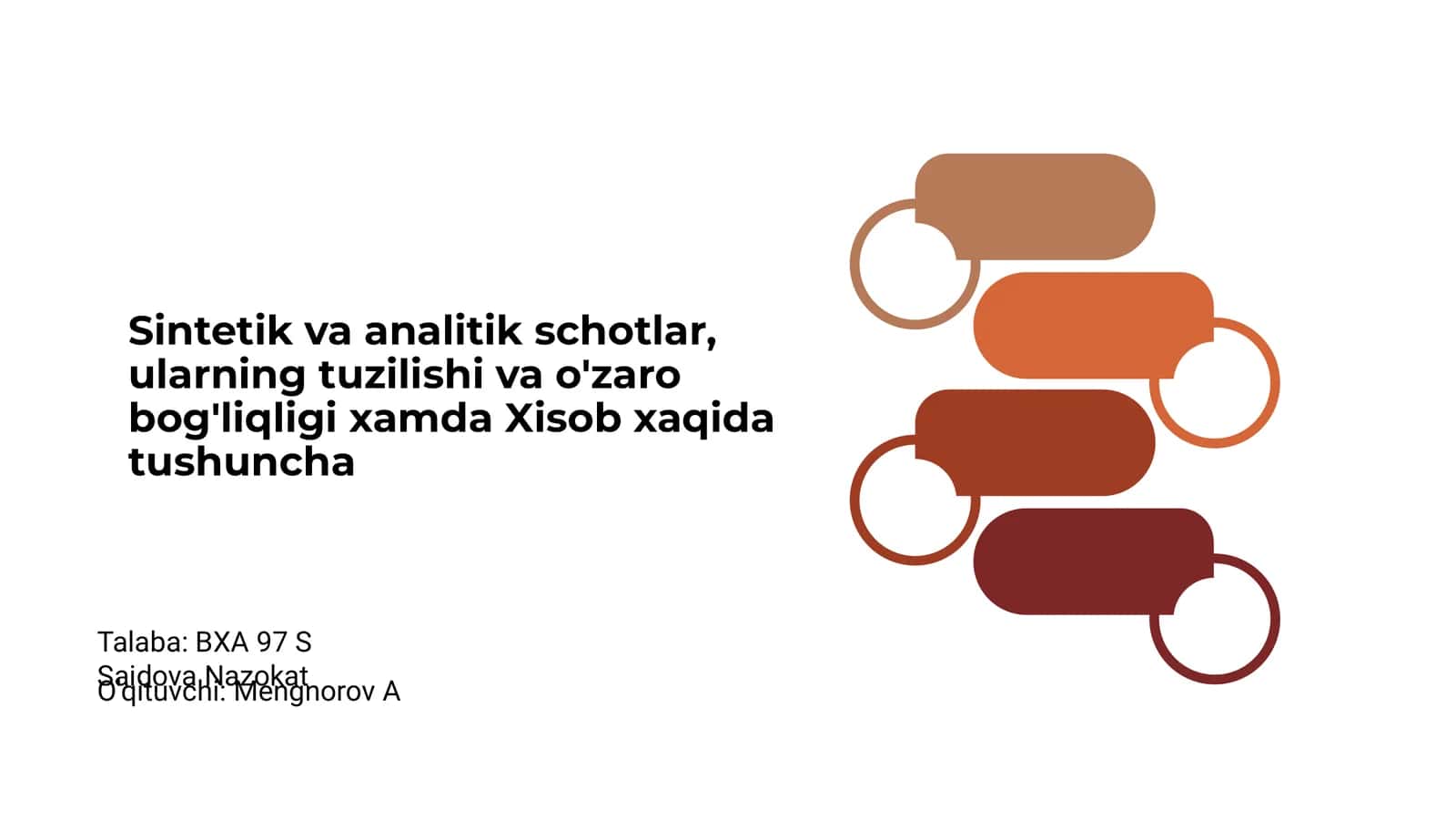Sintetik va analitik schotlar