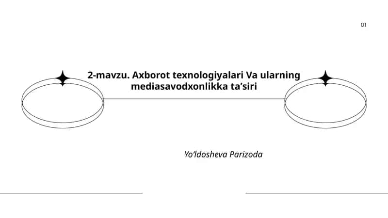 Axborot texnologiyalari Va ularning mediasavodxonlikka taʼsiri