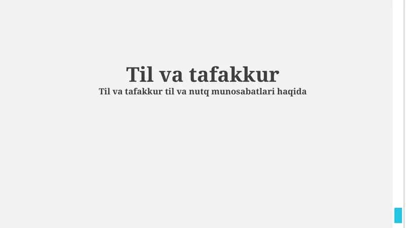 Til va tafakkur