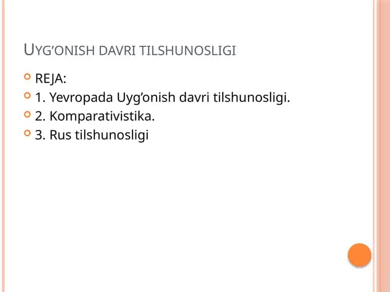 Uyg’onishdavritilshunosligi
