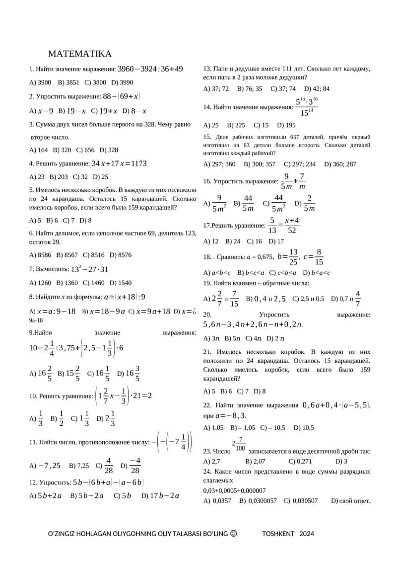 MATEMATIKA