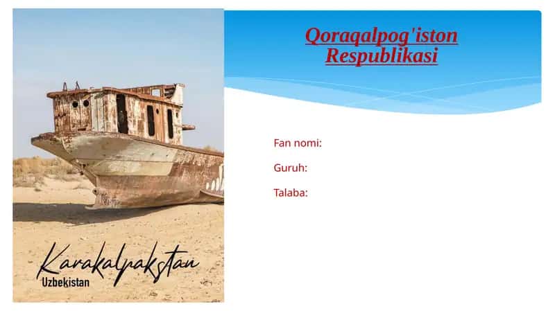 Qoraqalpog`iston Respublikasi