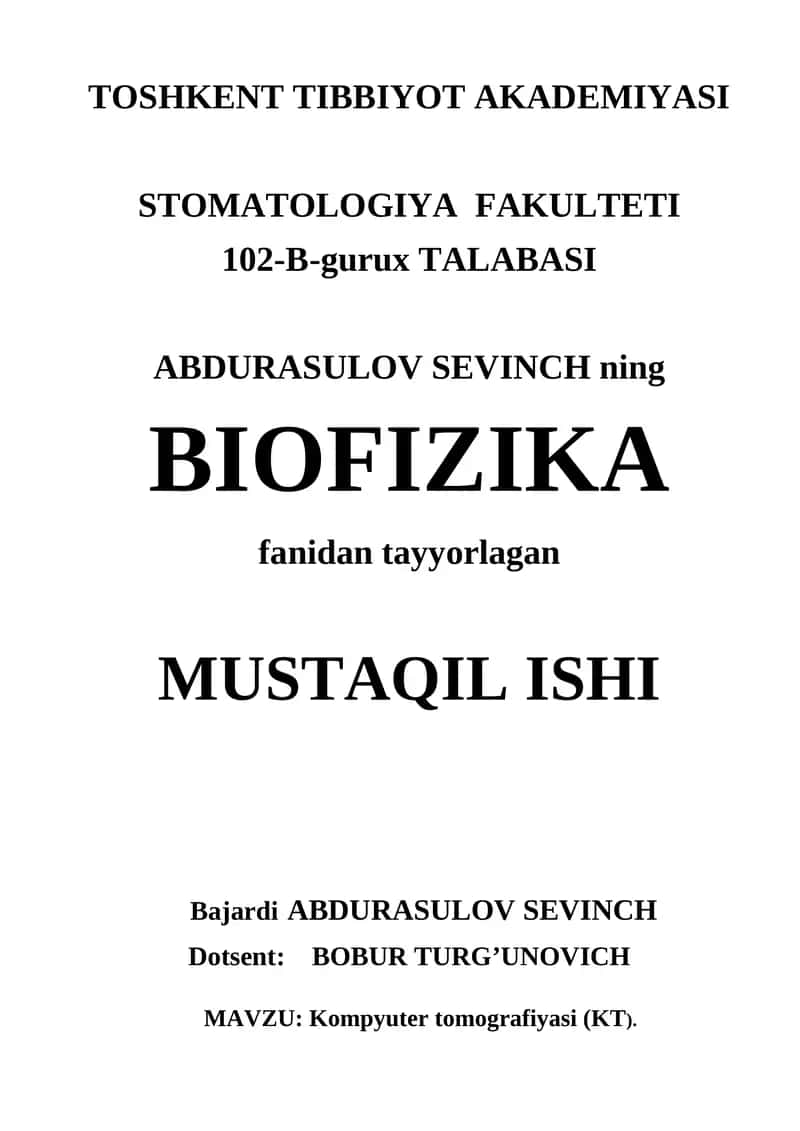 Kompyuter tomografiyasi