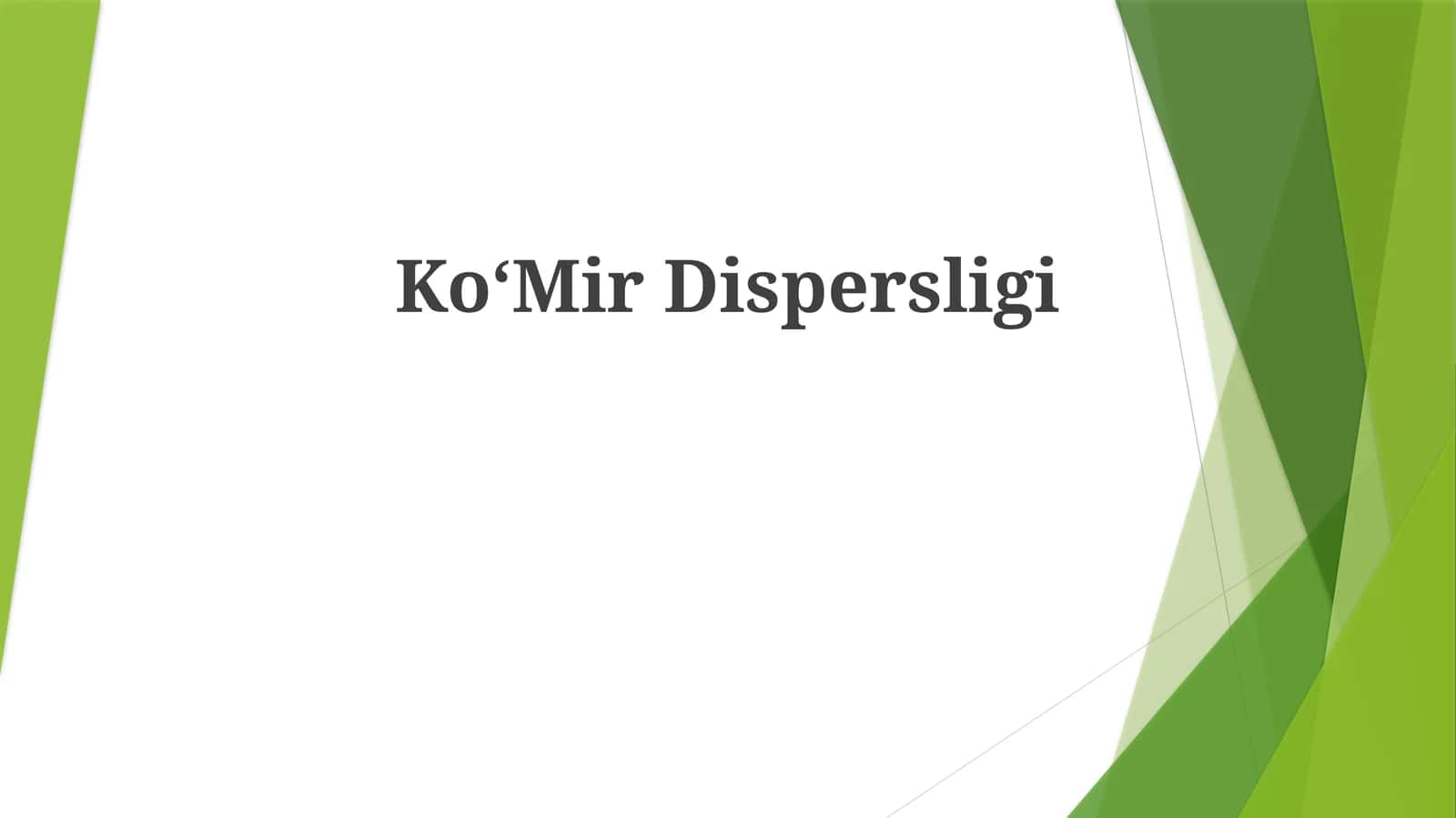 KoʻMir Dispersligi