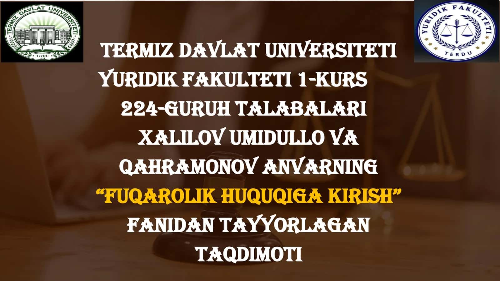 BITIMLARNING TURLARI, SHAKLLARI VA TUZILISHI