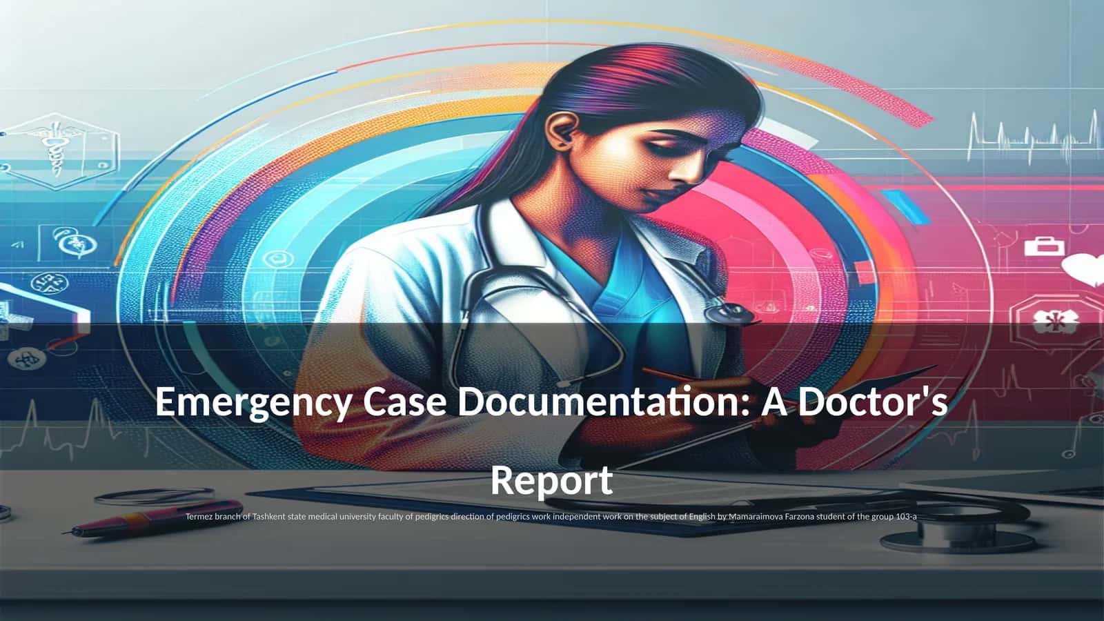 Emergency Case Documentation: A Doctor's Report