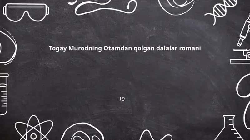 Togay Murodning Otamdan qolgan dalalar romani