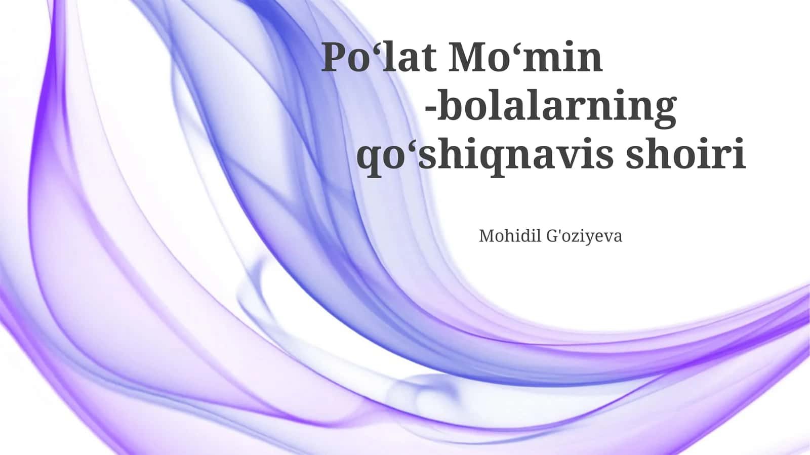 Po‘lat Mo‘min