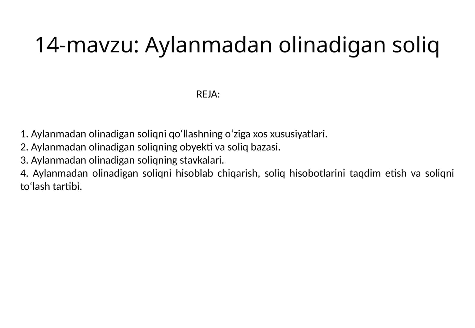 Aylanmadan olinadigan soliq