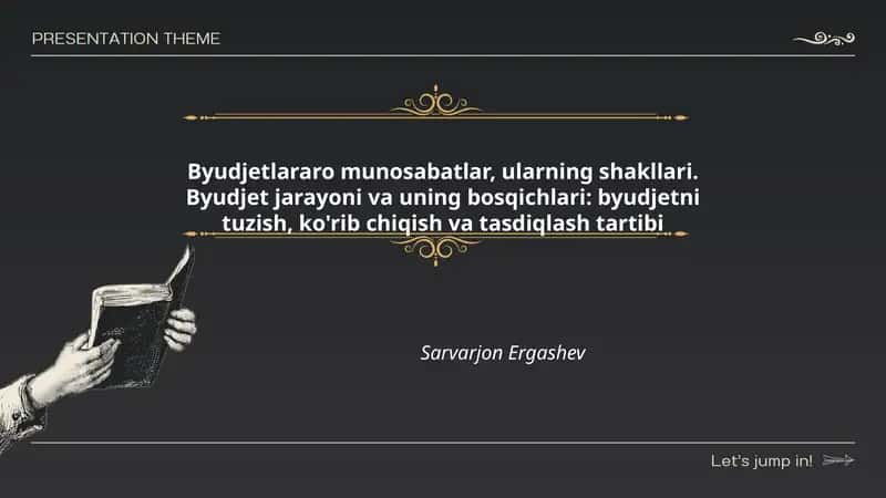 Byudjetlararo munosabatlar, ularning shakllari