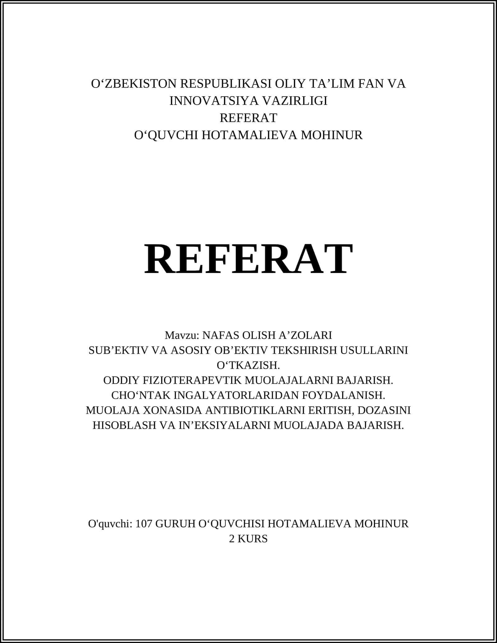 NAFAS OLISH A’ZOLARI