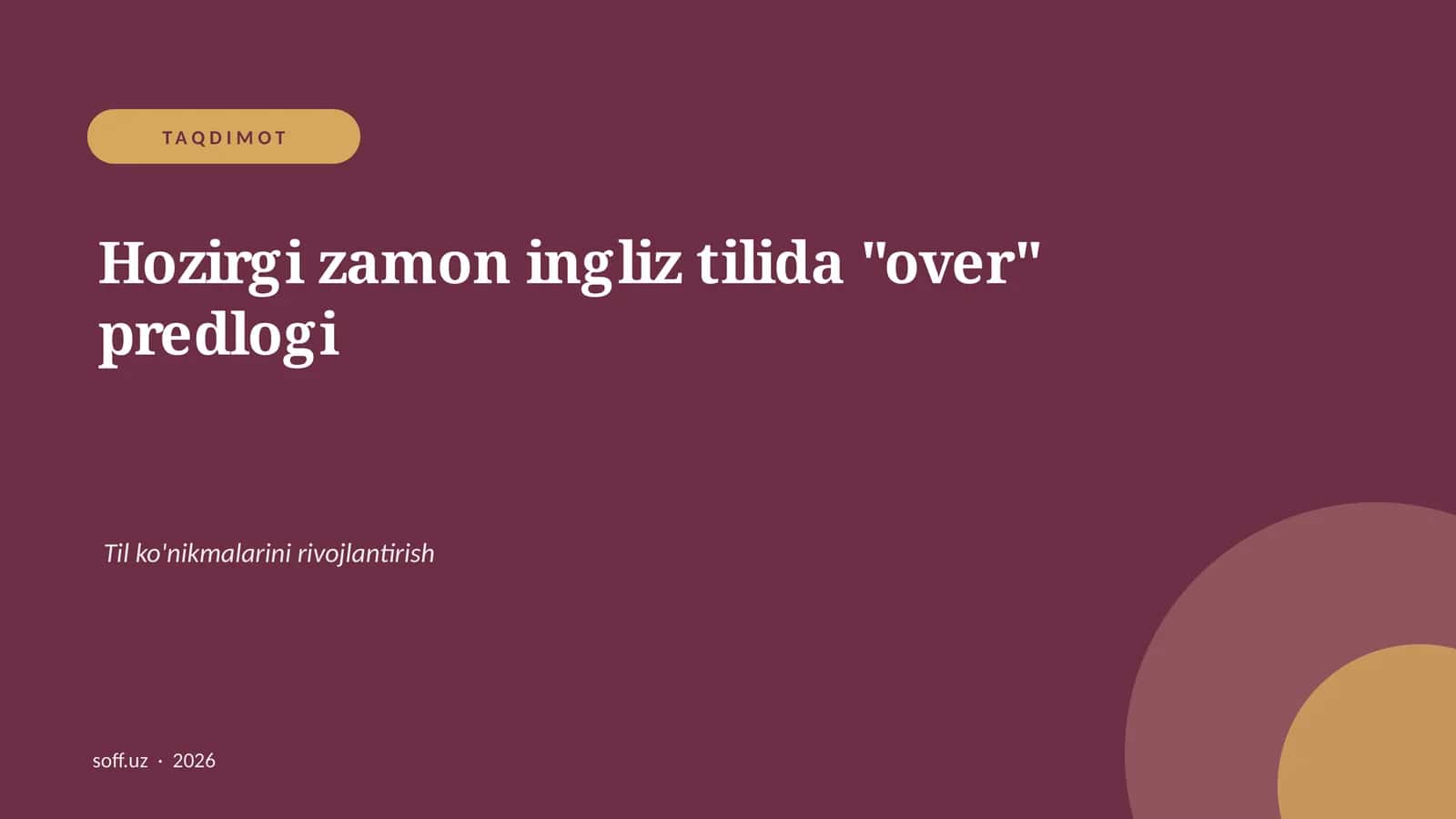 "Over" predlogi