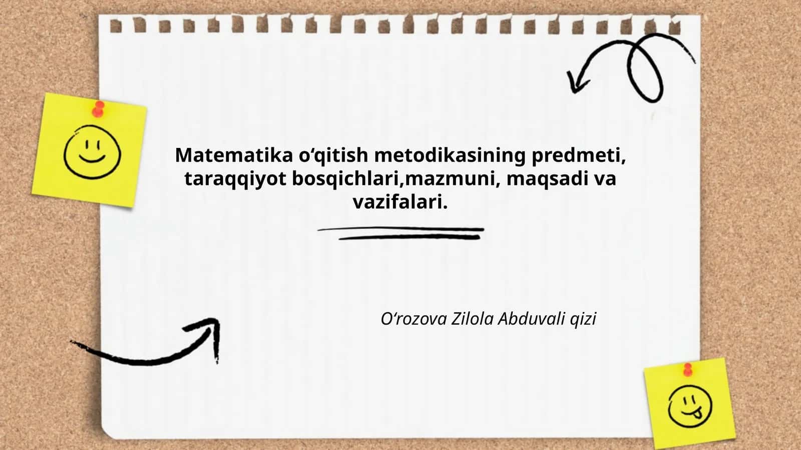 Matematika o'qitish metodikasi