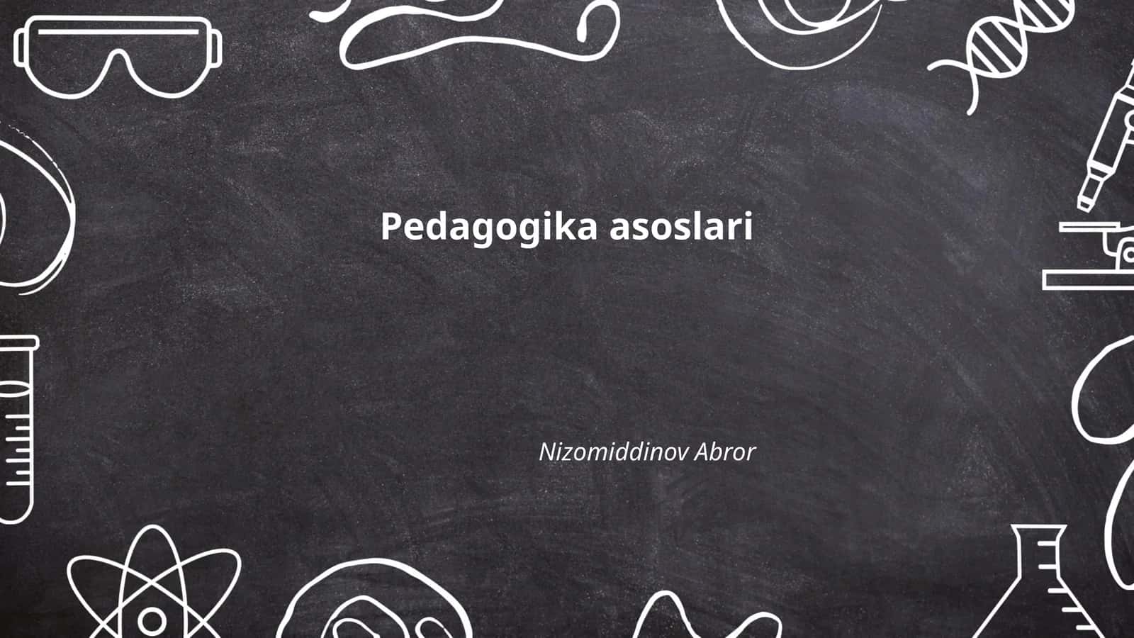 Pedagogika asoslari