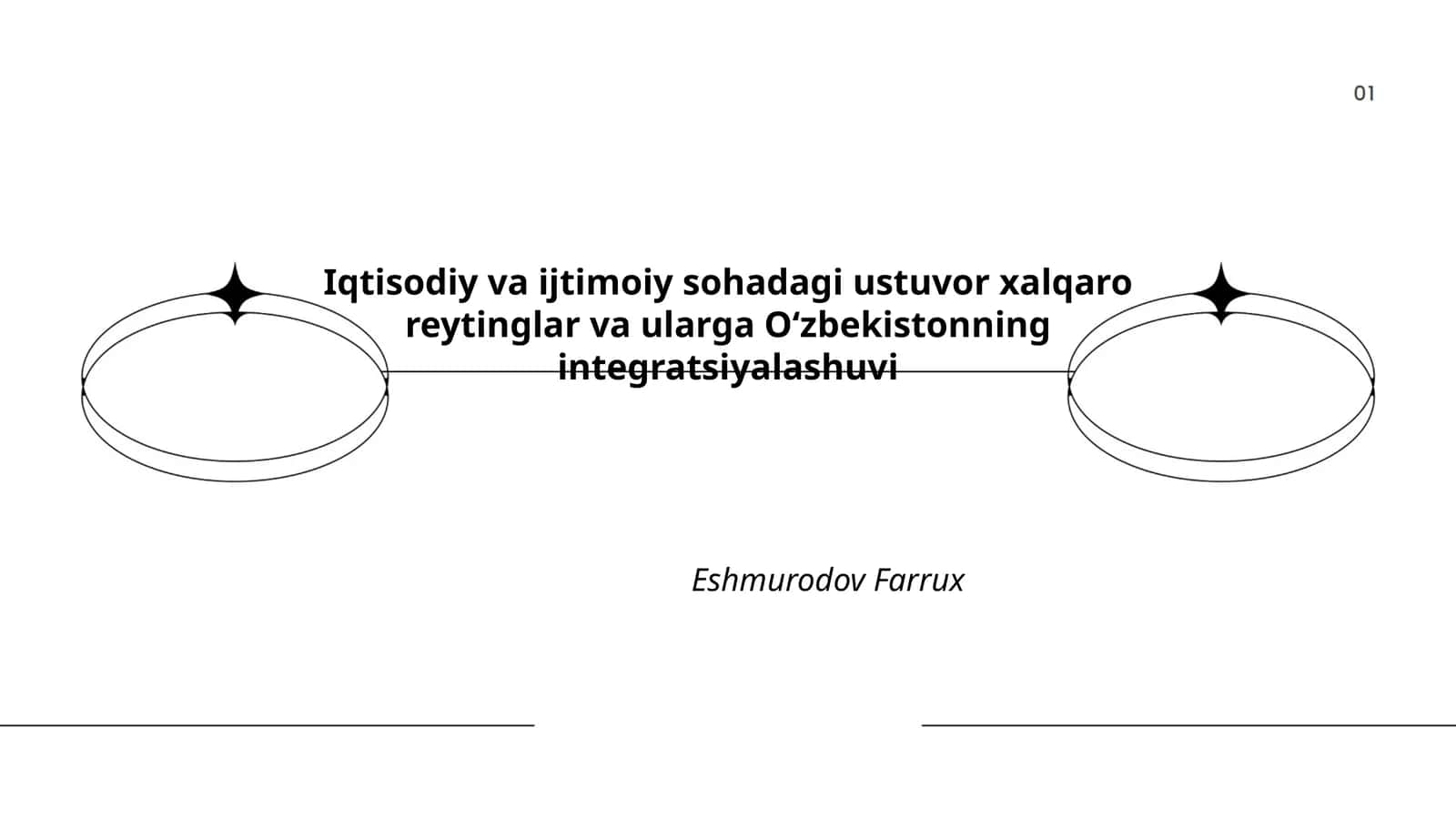 Iqtisodiy va ijtimoiy sohadagi ustuvor xalqaro reytinglar va ularga Oʻzbekistonning integratsiyalashuvi