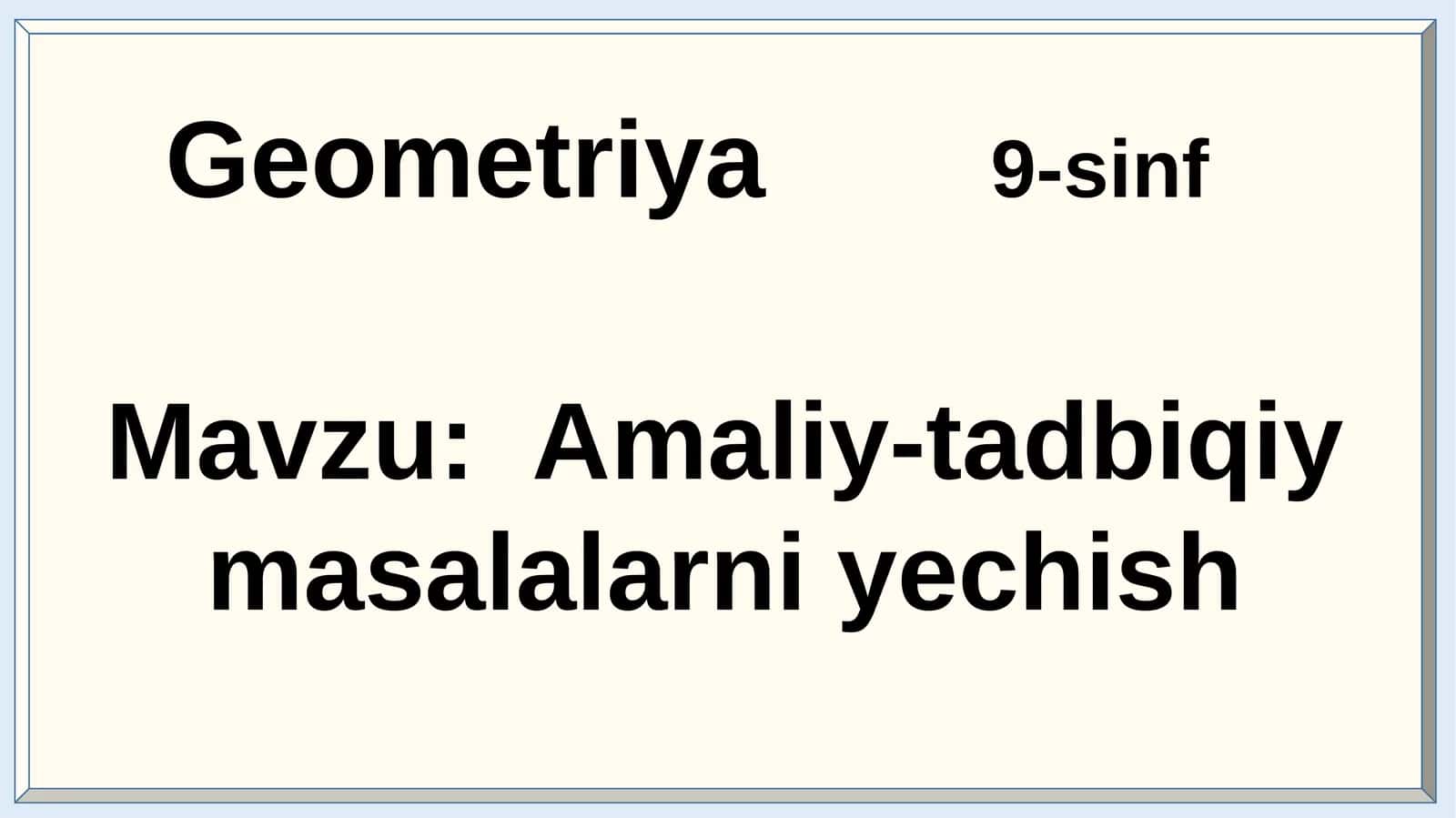 Geometriya9-sinf