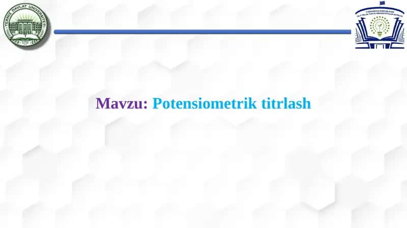 Potensiometrik titrlash