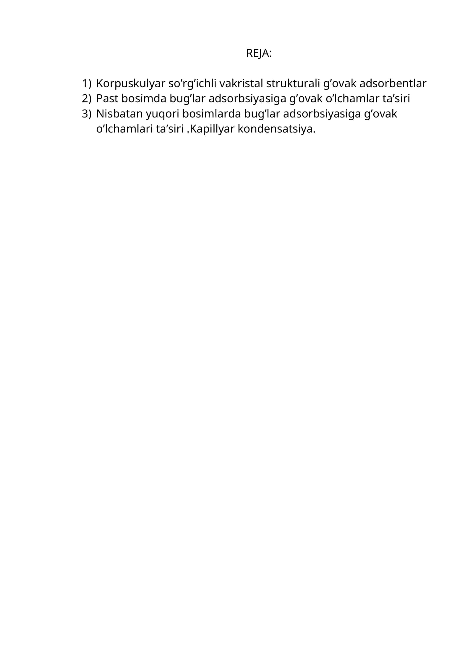 Govak adsorbentlar