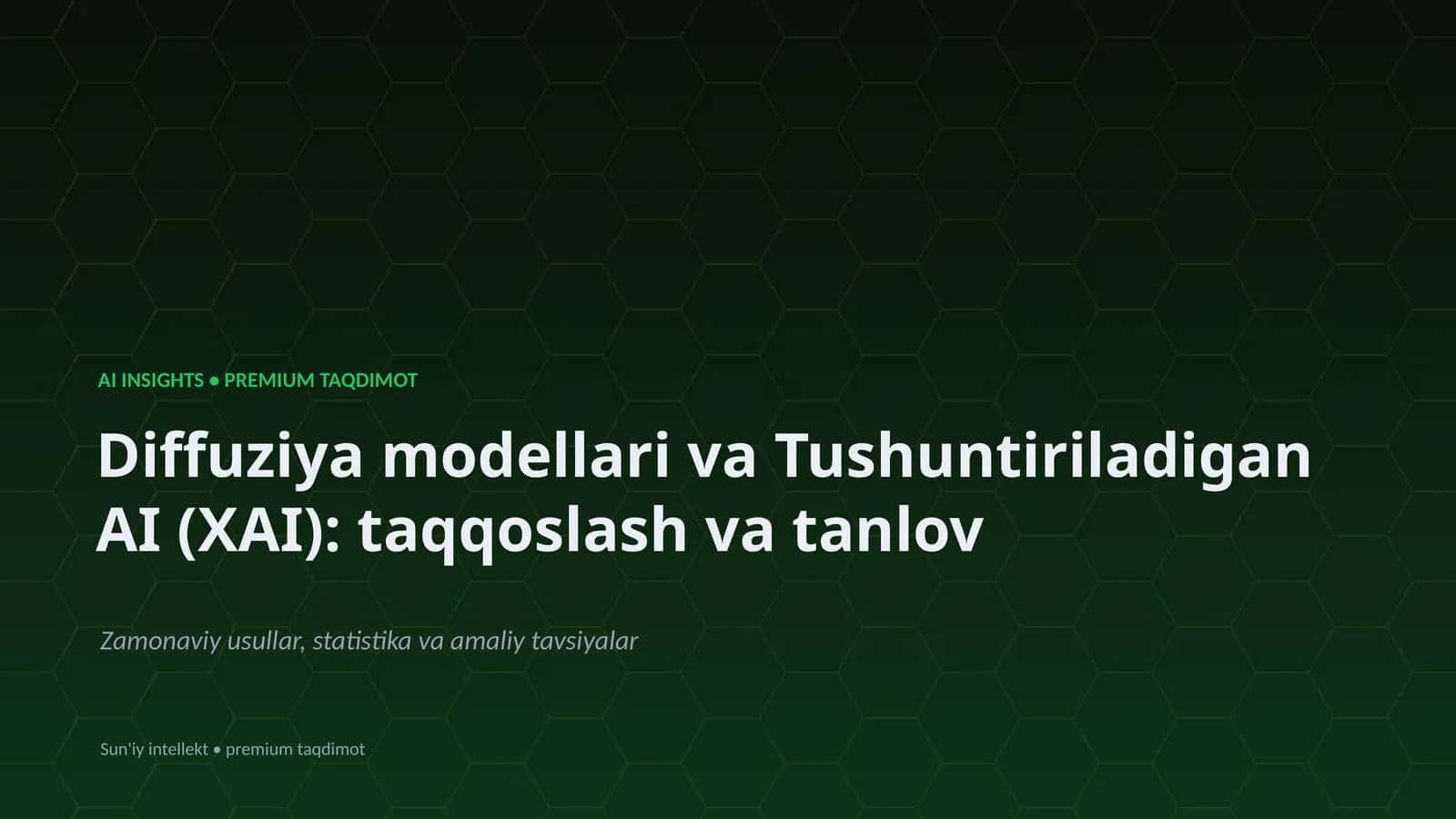 Sun'iy intellekt • premium taqdimot