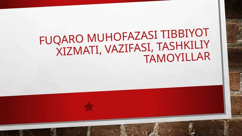 Fuqaromuhofazasi tibbiyot xizmati