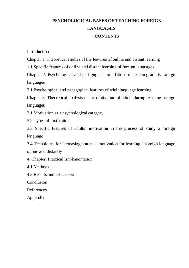 Psychological Bases of Teaching Foreign Languages