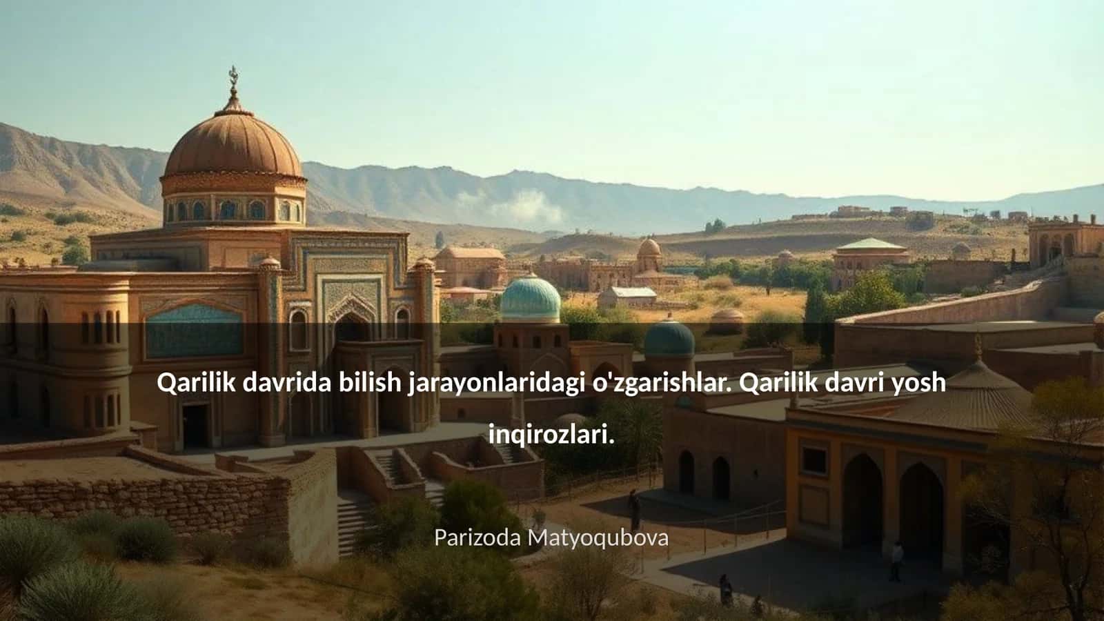 Qarilik davrida bilish jarayonlaridagi o'zgarishlar