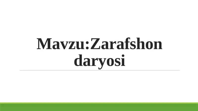Zarafshondaryosi