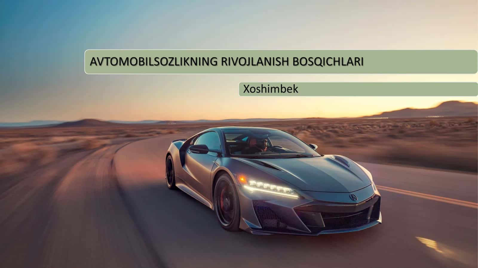 Avtomobil sanoati rivojiga katta e’tibor qaratildi