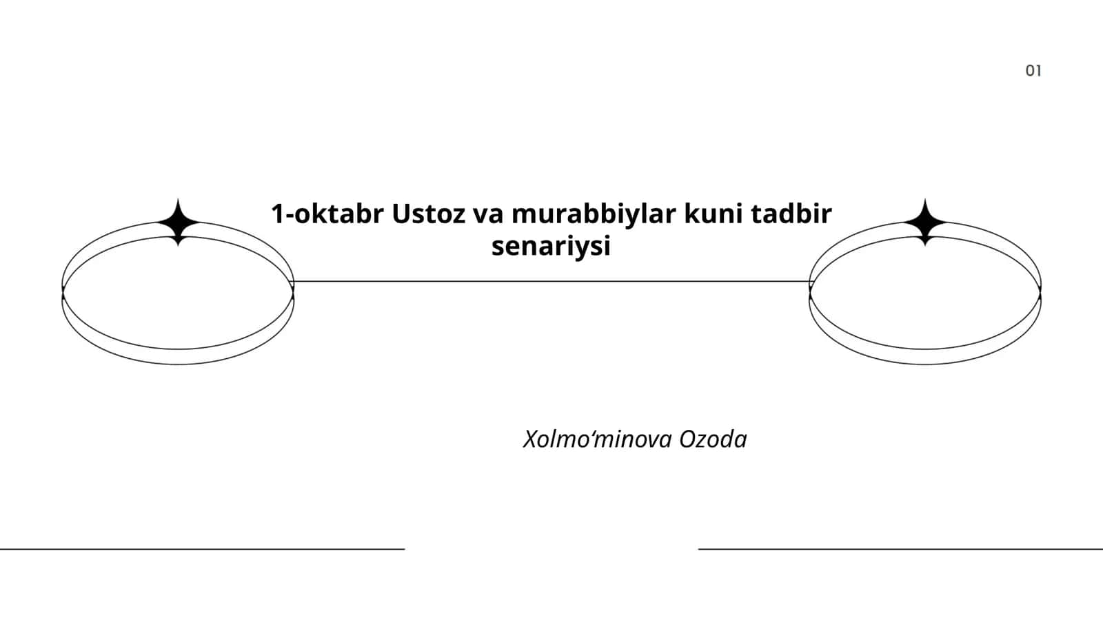 1-oktabr Ustoz va murabbiylar kuni tadbir senariysi