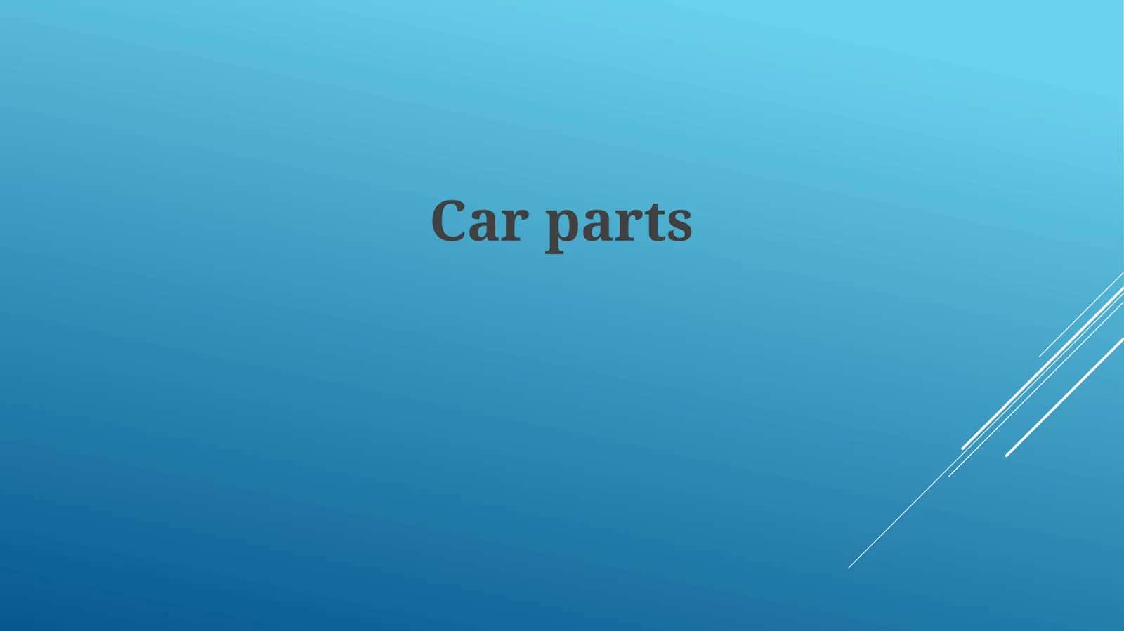 Car parts