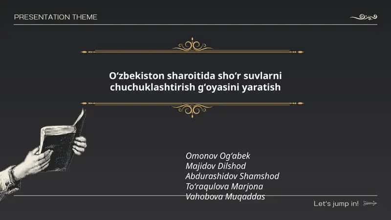 Oʻzbekistonda shoʻr suv manbalarining kartografiyasi va tahlili